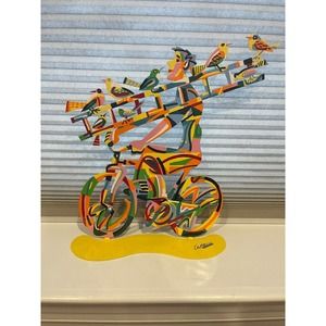 David Gerstein Israel Laser Cut Metal Art  Bicycle